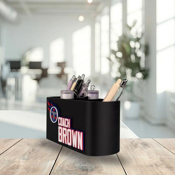 Personalized Tennessee Titans Desk Organizer, Tennessee Titans Gift - Picture 7 of 10